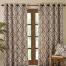 Suri Geo Lined Eyelet Curtains by Catherine Lansfield