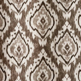 Pineapple Elephant Suri Geo Lined Eyelet Curtains - Natural Polycotton - Suri Curtains Natural