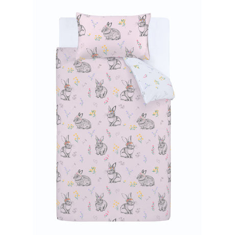 Catherine Lansfield Bunny Tails Ditsy Flowers Duvet Cover Set - Bunny Tails Duvet Set