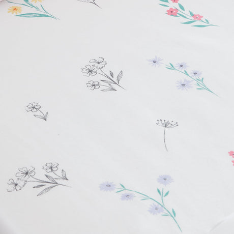 Catherine Lansfield Bunny Tails Ditsy Flowers 25cm Deep Fitted Sheet - Bunny Tails Fitted Sheet