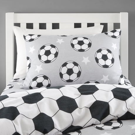 Catherine Lansfield Brushed Football Stars Duvet Cover Set - Brushed Football Stars Duvet Set