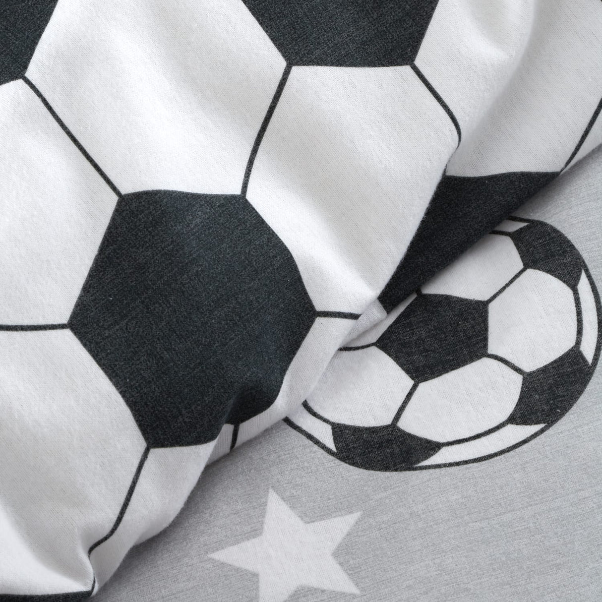 Catherine Lansfield Brushed Football Stars Duvet Cover Set - Brushed Football Stars Duvet Set