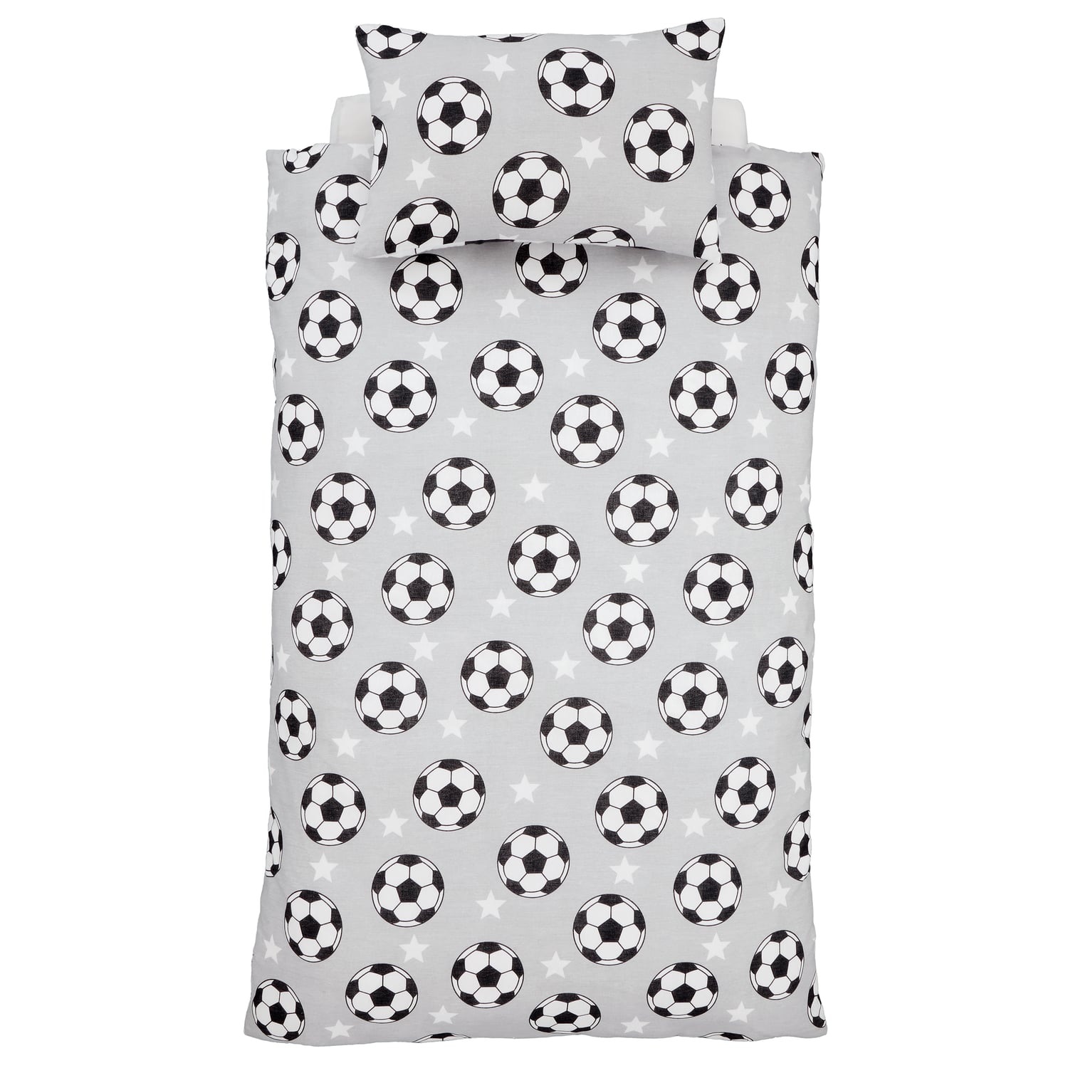Catherine Lansfield Brushed Football Stars Duvet Cover Set - Brushed Football Stars Duvet Set