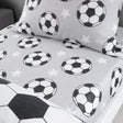 Catherine Lansfield Brushed Football Stars 25cm Deep Fitted Sheet