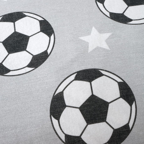 Catherine Lansfield Brushed Football Stars 25cm Deep Fitted Sheet - Brushed Football Stars Fitted Sheet