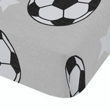 Catherine Lansfield Brushed Football Stars 25cm Deep Fitted Sheet - Brushed Football Stars Fitted Sheet