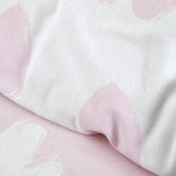 Catherine Lansfield Brushed Hearts Duvet Cover Set - Brushed Hearts Duvet Set Pink