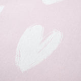 Catherine Lansfield Brushed Hearts 25cm Deep Fitted Sheet - Brushed Hearts Fitted Sheet Pink