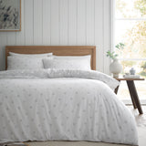 Catherine Lansfield Brushed Polka Dot Duvet Cover Set - Brushed Polka Dot Duvet Set Grey