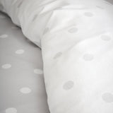 Catherine Lansfield Brushed Polka Dot Duvet Cover Set - Brushed Polka Dot Duvet Set Grey