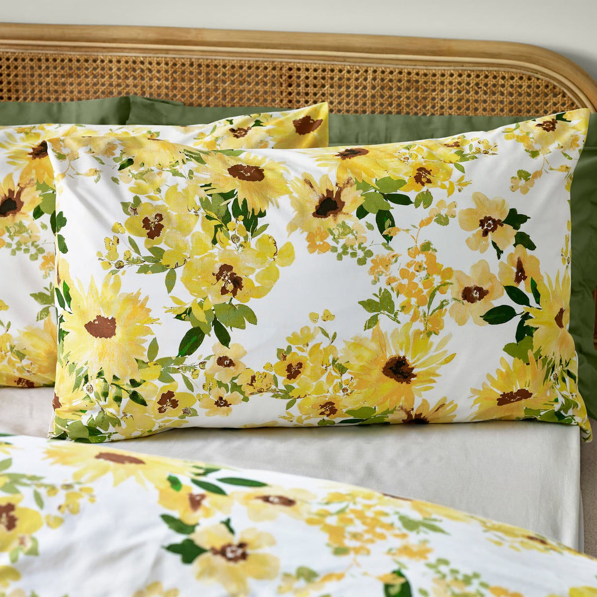 Catherine Lansfield Sunflowers Floral Duvet Cover Set - Sunflowers