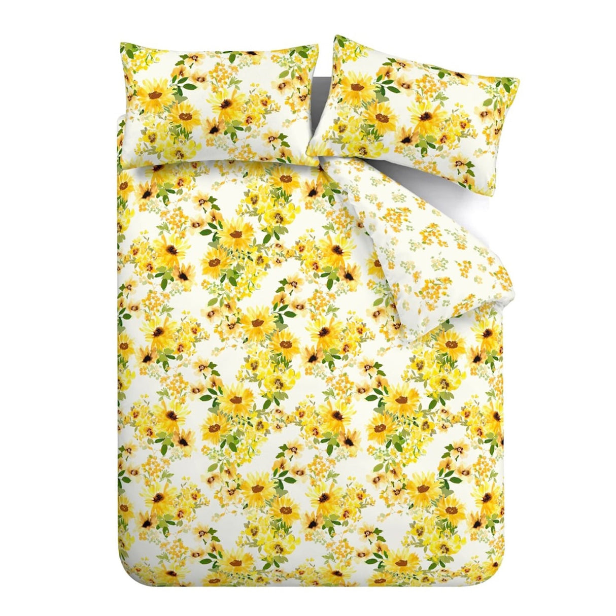 Catherine Lansfield Sunflowers Floral Duvet Cover Set - Sunflowers
