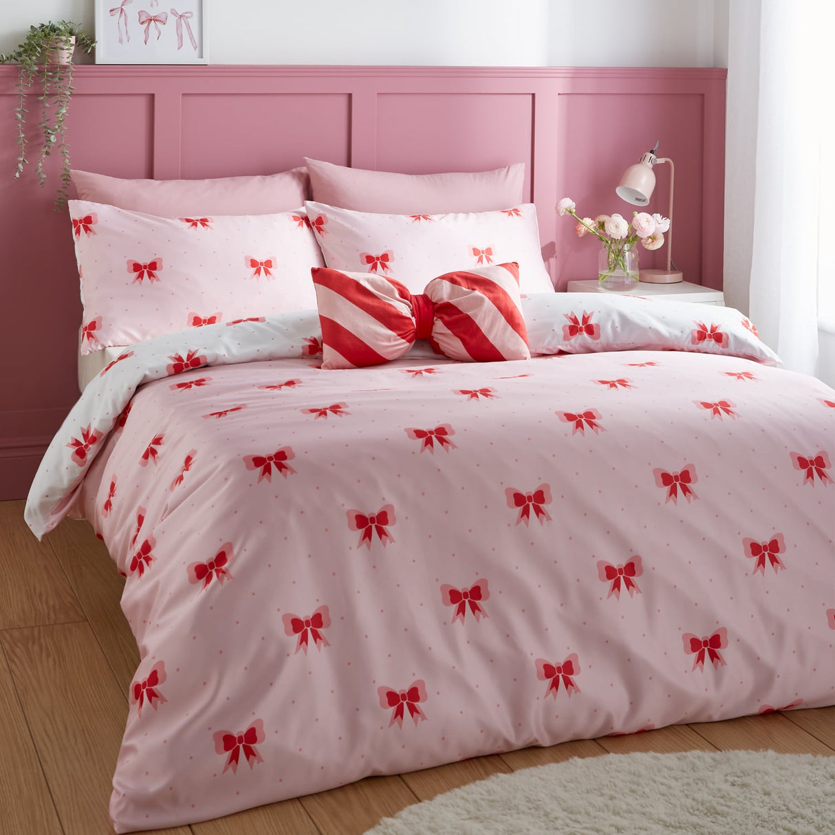 Sassy B Dotty Bows Duvet Cover Set