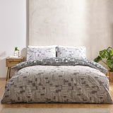 Catherine Lansfield Blocks Reversible Duvet Cover Set - Blocks Duvet Set