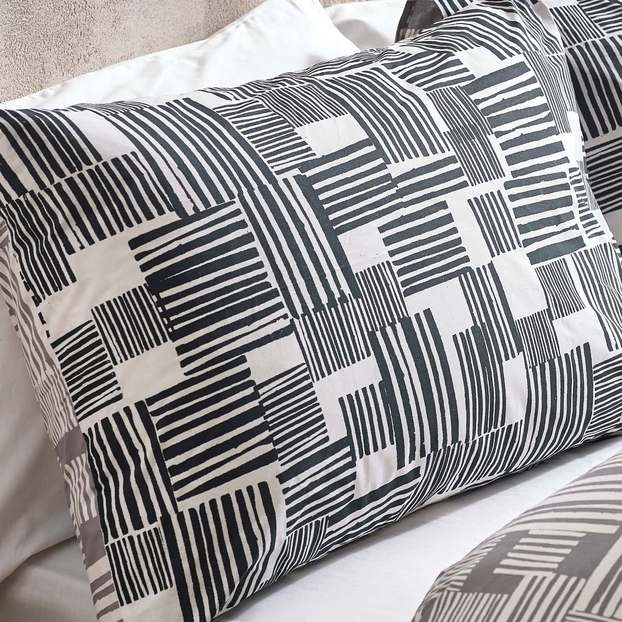 Catherine Lansfield Blocks Reversible Duvet Cover Set - Blocks Duvet Set