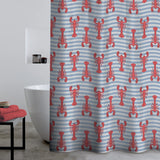 Catherine Lansfield Lobster 180x180cm Shower Curtain Panel
