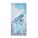 Catherine Lansfield Octopus Blue Cotton Beach Towel 76x160cm - Octopus Beach Towel