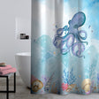 Catherine Lansfield Octopus Blue 180x180cm Shower Curtain