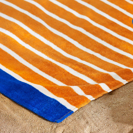 Catherine Lansfield Cotton Beach Towel 76cm x 160cm - Hot Dog Beach Towel