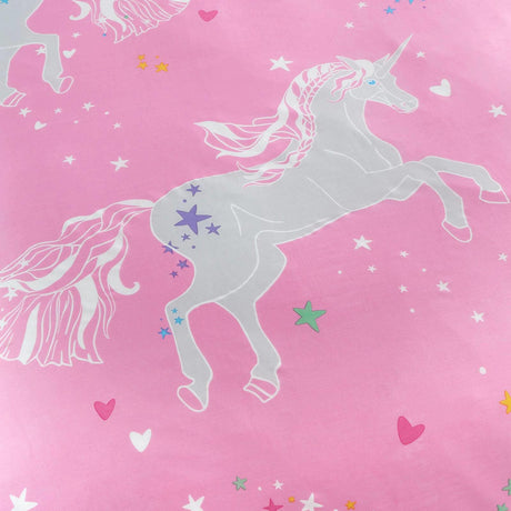 Unicorn Glow Kids Duvet Cover Set by Bedlam