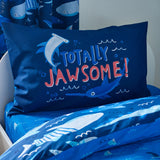 Catherine Lansfield Jawsome Shark Kids Bedding Duvet Cover Set - Jawsome Shark Duvet Set