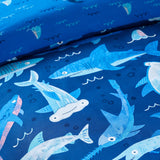 Catherine Lansfield Jawsome Shark Kids Bedding Duvet Cover Set - Jawsome Shark Duvet Set