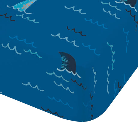 Catherine Lansfield Jawsome Shark Kids Bedding 25cm Deep Fitted Sheet - Jawsome Shark Fitted Sheet