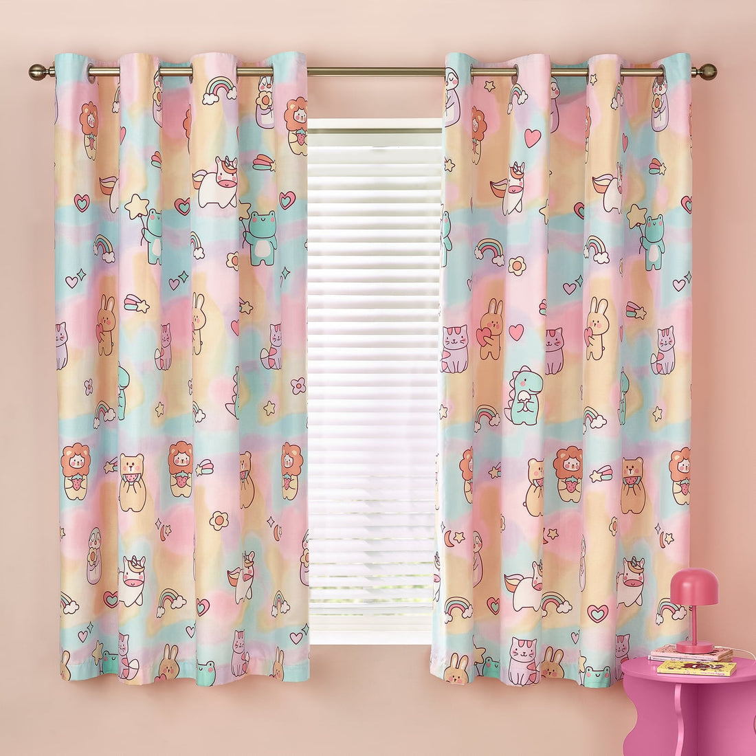 Catherine Lansfield Forever Together Kids Eyelet Curtains