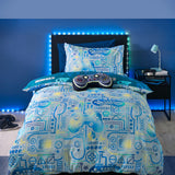 Catherine Lansfield Gamer Duvet Cover Set - Grey