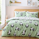 Catherine Lansfield Panda Paws Kids Duvet Cover Set - Panda Paws Duvet Set