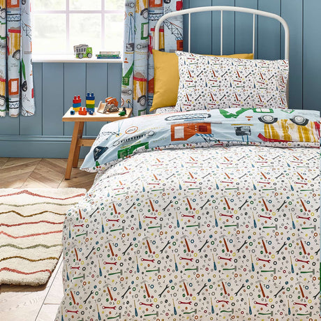 Catherine Lansfield Digger Dreams Duvet Cover Set - Digger Dreams Duvet Set