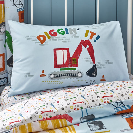 Catherine Lansfield Digger Dreams Duvet Cover Set - Digger Dreams Duvet Set