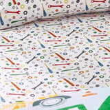 Catherine Lansfield Digger Dreams 25cm Deep Fitted Sheet - Digger Dreams Fitted Sheet