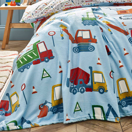 Catherine Lansfield Digger Dreams Throw - Digger Dreams Throw