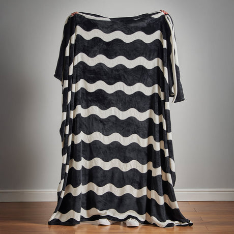 Sassy B Waves Cosy Soft Throw Blanket - Waves Throw