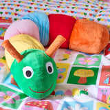 Catherine Lansfield Charlee Caterpillar 3D Shaped Kids Filled Cushion