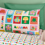 Catherine Lansfield Curious Caterpillar Kids Duvet Cover Set - Curious Caterpillar Duvet Set
