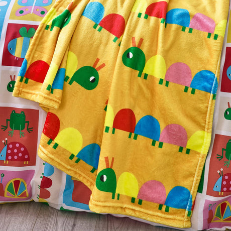 Catherine Lansfield Curious Caterpillar Cosy Throw - Curious Caterpillar Throw