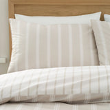 Bianca Ashford Stripe 200 Thread Count 100% Cotton Reversible Duvet Cover Set - Silver image 4