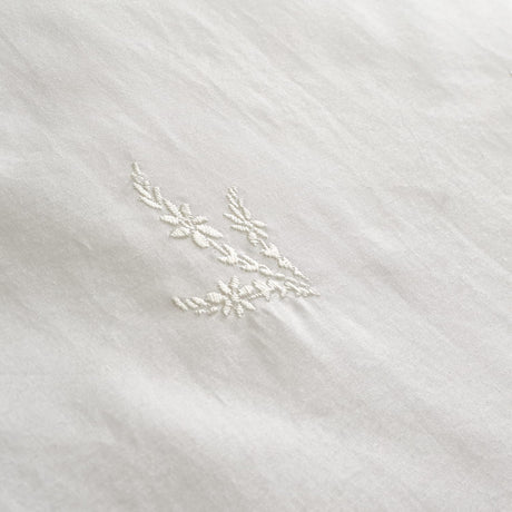 Bianca Fine Linens Lottie Embroidery Pillowcases - White - Lottie Embroidery Oxford Pillowcase Pair