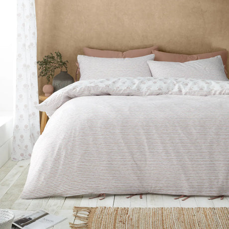 Woodblock Floral So Soft Duvet Cover Set by Catherine Lansfield