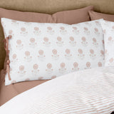 Catherine Lansfield Woodblock Floral So Soft Duvet Cover Set - Woodblock Floral Duvet Set