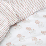 Catherine Lansfield Woodblock Floral So Soft Duvet Cover Set - Woodblock Floral Duvet Set