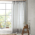 Pineapple Elephant Zanzibar Woven Stripe Voile Curtain Panel 72" Drop Polycotton