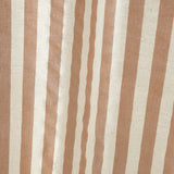 Pineapple Elephant Zanzibar Woven Stripe Voile Curtain Panel 72" Drop Polycotton - Zanzibar Yarn Dyed Stripe Clay Voile Panel