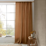 Pineapple Elephant Muscat Waffle Slot Top Voile Curtain Panel 140x183cm Light Filtering Textured