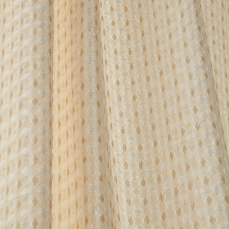 Pineapple Elephant Muscat Waffle Slot Top Voile Curtain Panel 140x183cm Light Filtering Textured - Muscat Waffle Voile Natural