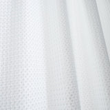 Pineapple Elephant Muscat Waffle Slot Top Voile Curtain Panel 140x183cm Light Filtering Textured - Muscat Waffle Voile White