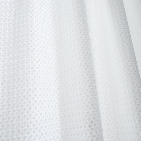 Pineapple Elephant Muscat Waffle Slot Top Voile Curtain Panel 140x183cm Light Filtering Textured - Muscat Waffle Voile White