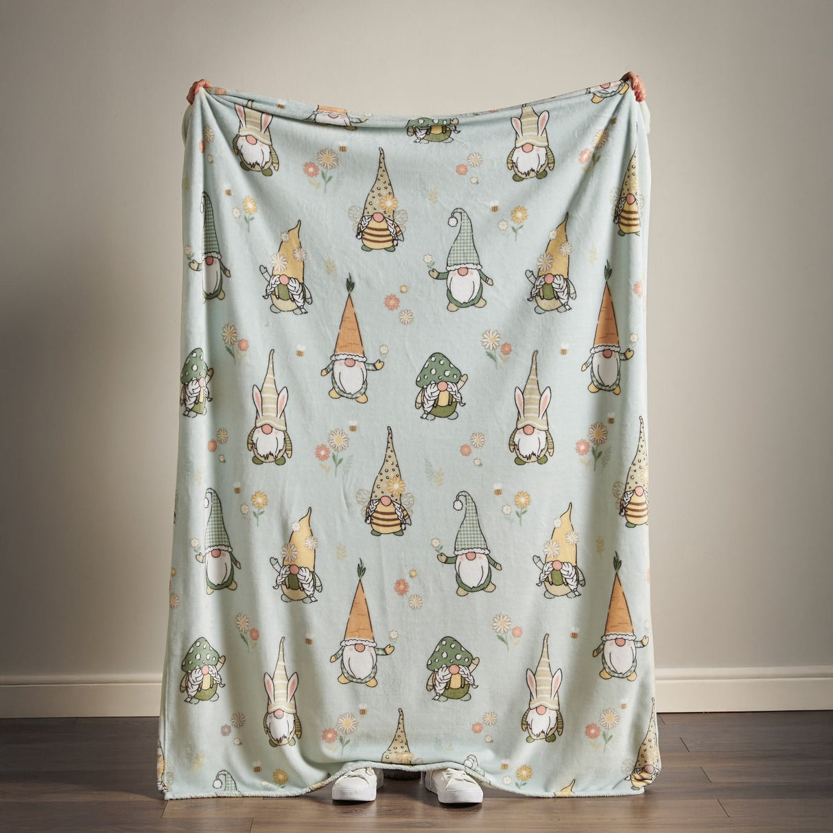 Catherine Lansfield Spring Gonks Cosy Throw - Spring Gonks Throw